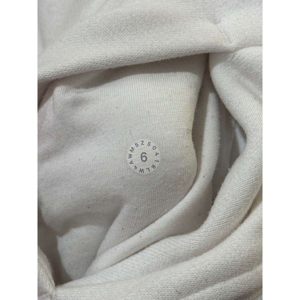 Lululemon Scuba Full Zip Hoodie Women's 6 White Thumbholes Fleece Athletic Read - Picture 6 of 8